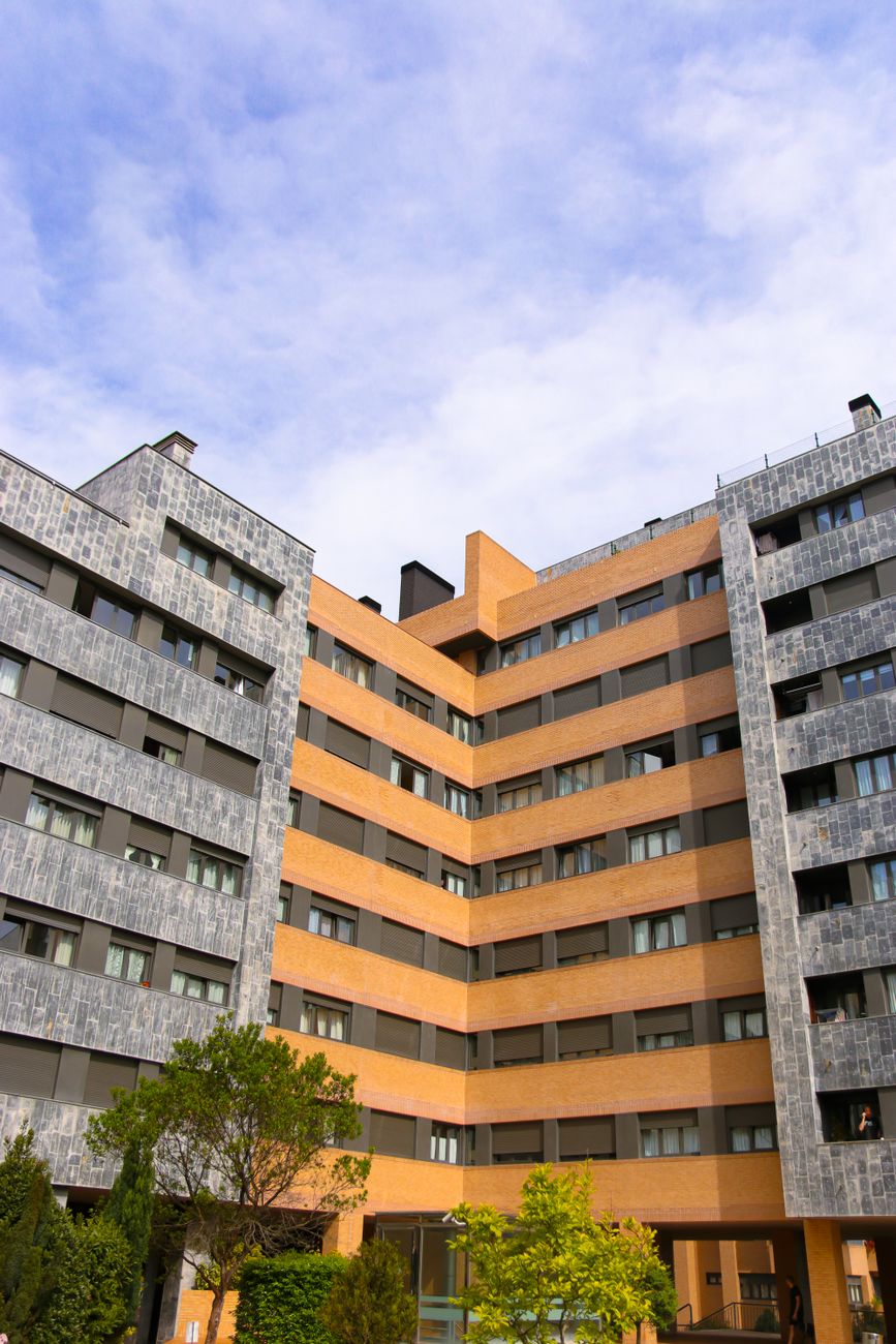 Facade of a contemporary residential building in Argentina